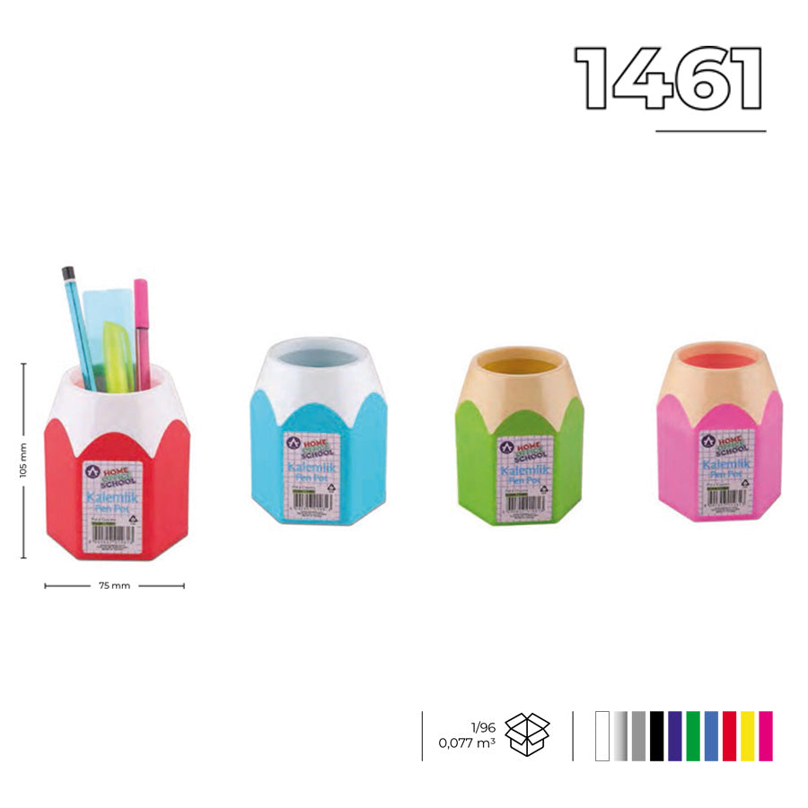 Pen cup pencil-shaped