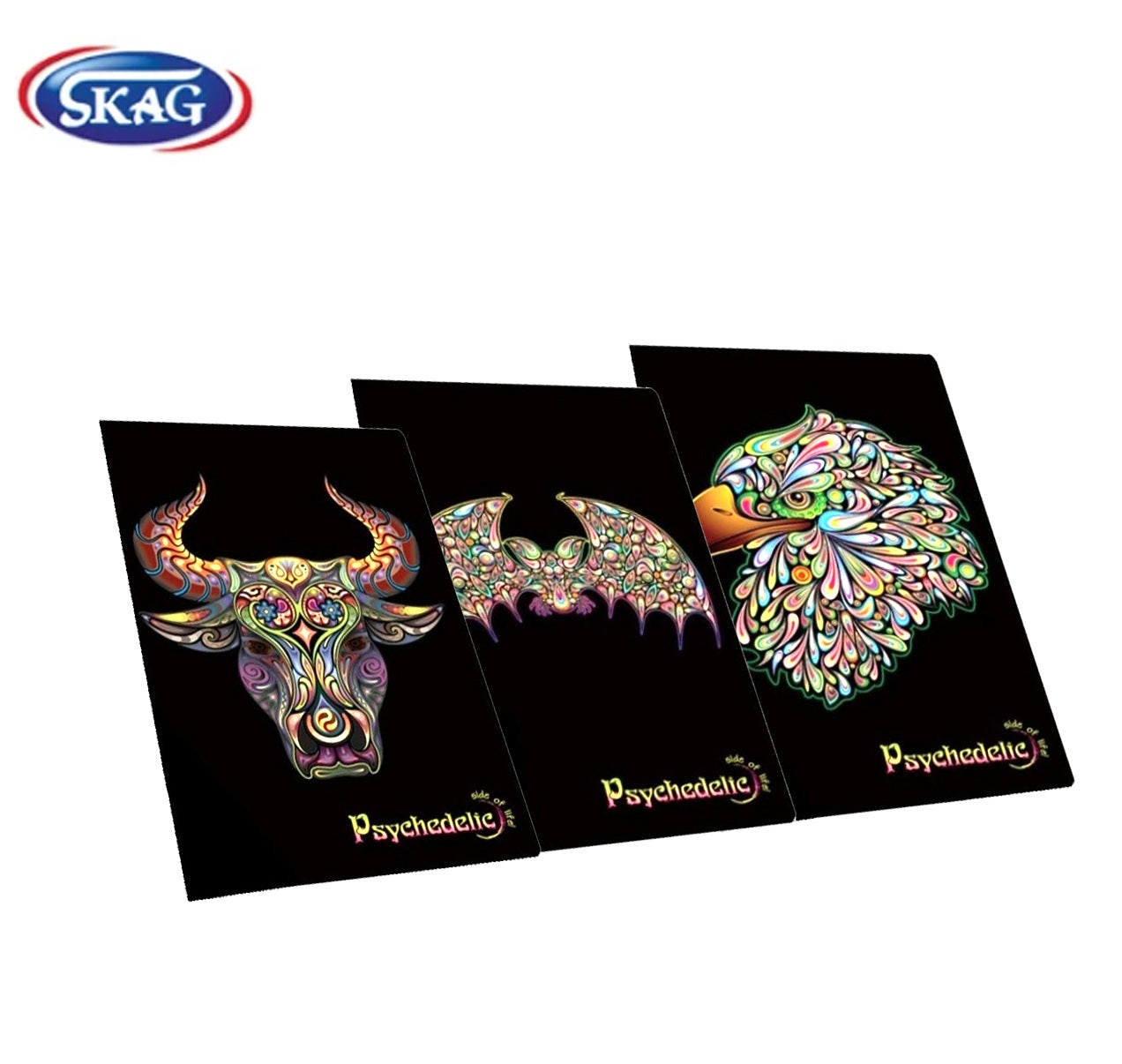 Psychedelic Portfolio Elastic Band 25*35