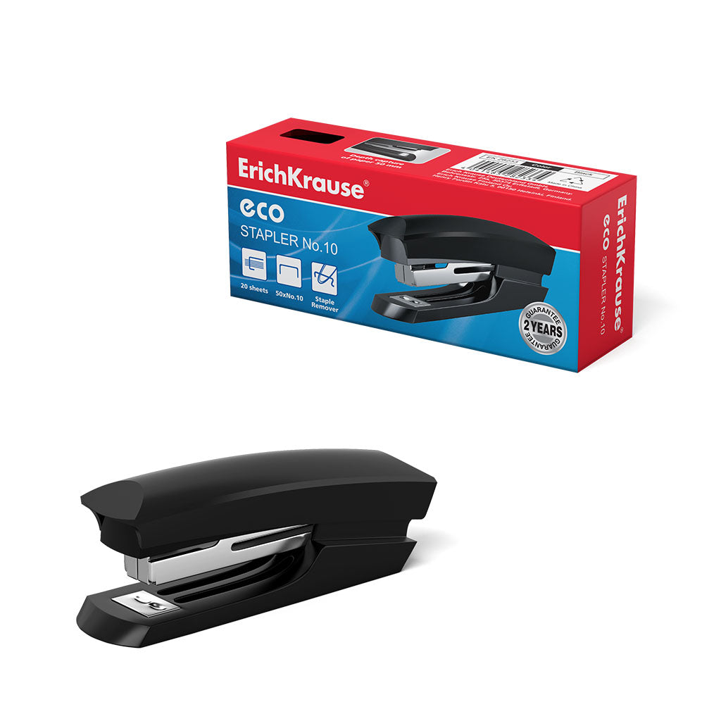 Stapler N.10 ErichKrause Eco Classic, up to 20 sheets, black