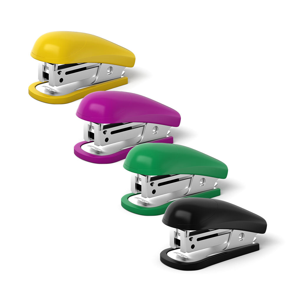 Mini-stapler N.24/6 ErichKrause Compact, up to 20 sheets, assorted colors