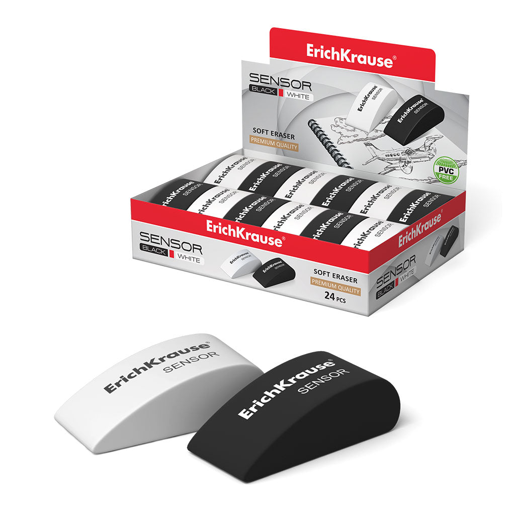Eraser ErichKrause Sensor Black&Whitе