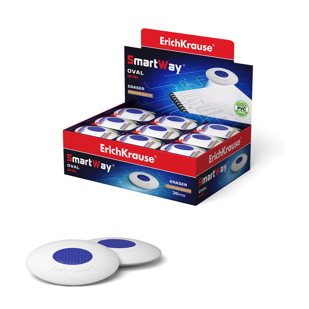 Eraser with centering ErichKrause SmartWay® Mini Oval