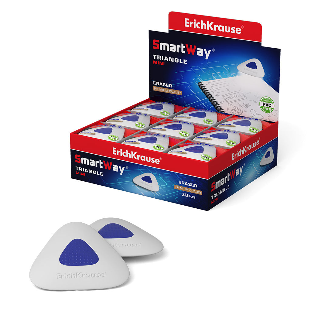 Eraser with centering ErichKrause SmartWay® Mini Triangular