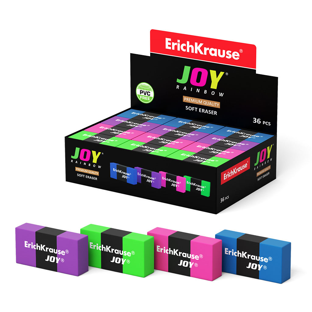 Eraser ErichKrause JOY® Rainbow Neon