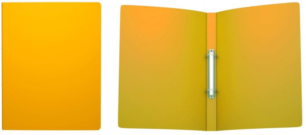 Ring binder ErichKrause® Classic with 2 rings, 24mm, A4, yellow