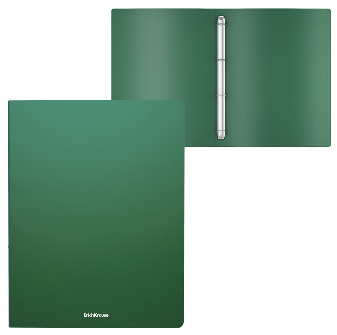 Ring binder ErichKrause® Classic with 4 rings, 35mm, A4, green