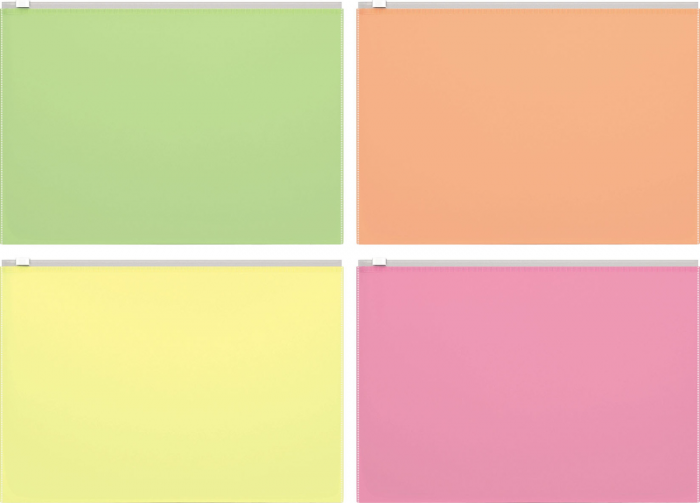 ZIP pocket ErichKrause® Fizzy Neon, A4, assorted colors