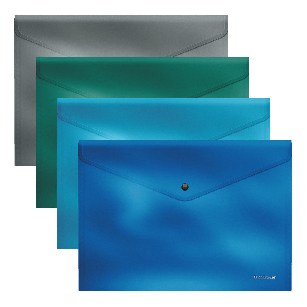 Envelope folder ErichKrause Glossy Ice Metallic, A4, opaque, assorted colors