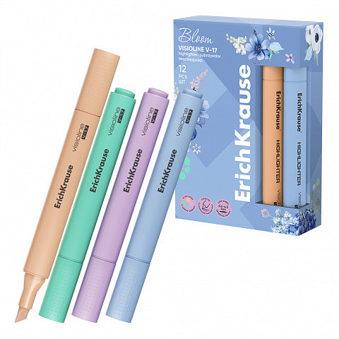 Highlighter ErichKrause Visioline V-17 Pastel Bloom, ink color: assorted