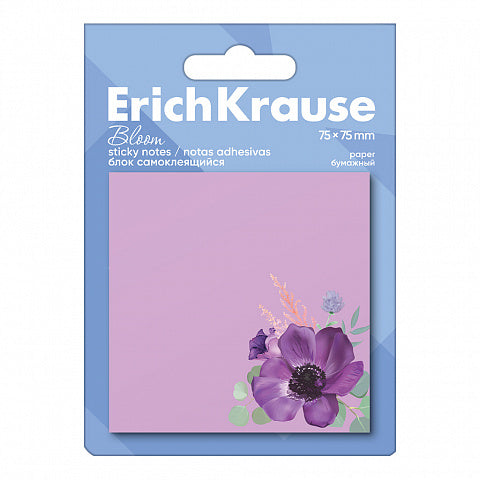 Sticky notes ErichKrause Pastel Bloom, 75x75 mm, 50 sheets