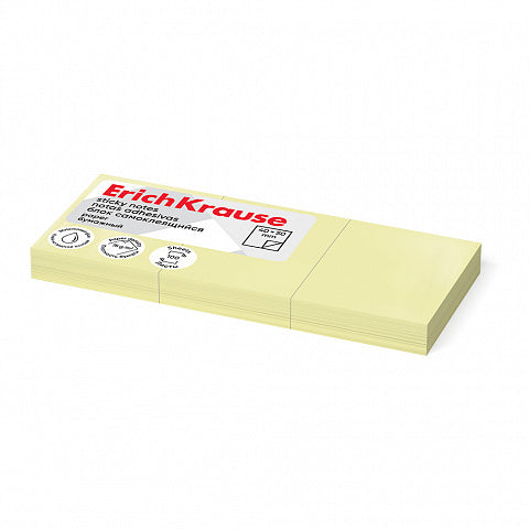 Sticky notes ErichKrause 50?x40 mm, 300 sheets, yellow