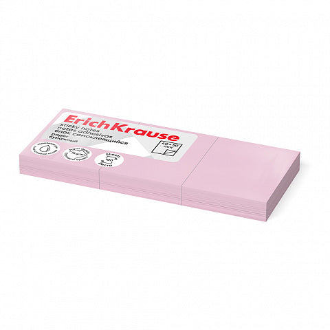 Sticky notes ErichKrause 50x40 mm, 300 sheets, pink
