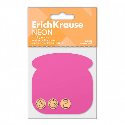 Sticky notes ErichKrause Neon, Phone, 50 sheets, pink