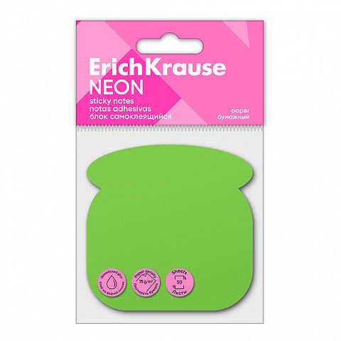 Sticky notes ErichKrause Neon, Phone, 50 sheets, green