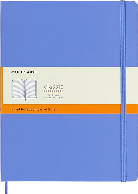 NOTEBOOK XL RUL HARD HYDRANGEA BLUE