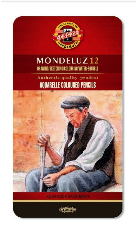 set of aquarell coloured pencils 3722 12 pencils