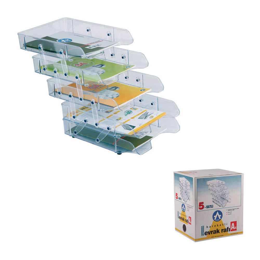 Sliding Document tray 5-tier No. 2085