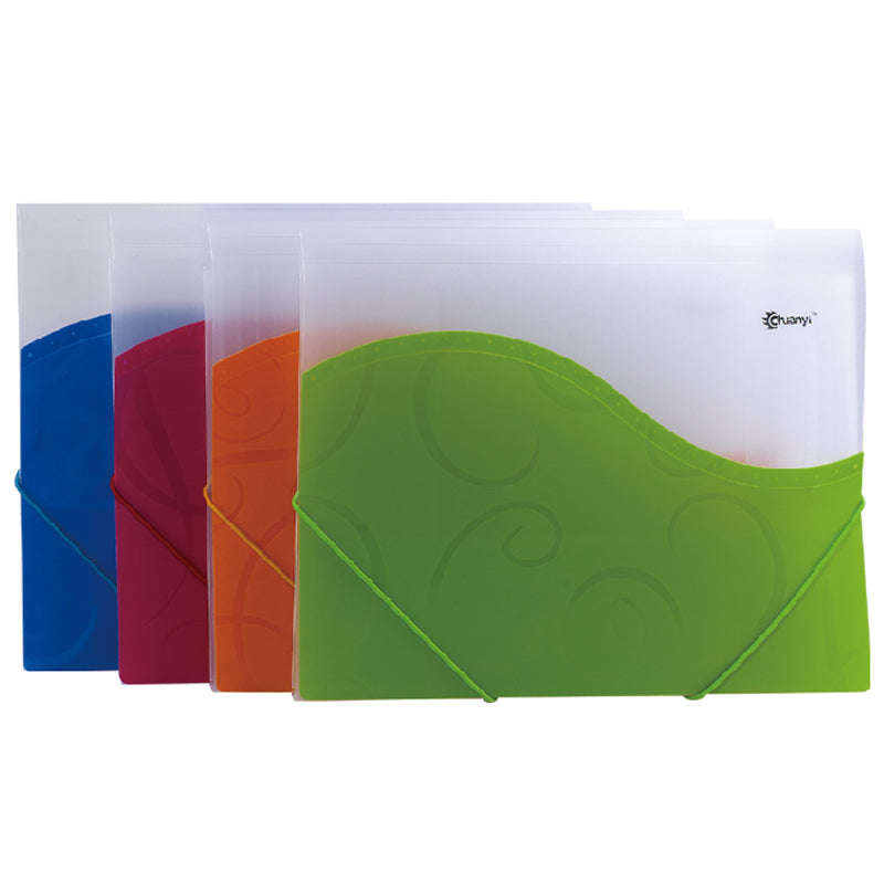 Plastic File A4 with elastic band CY1734 (45 microns)