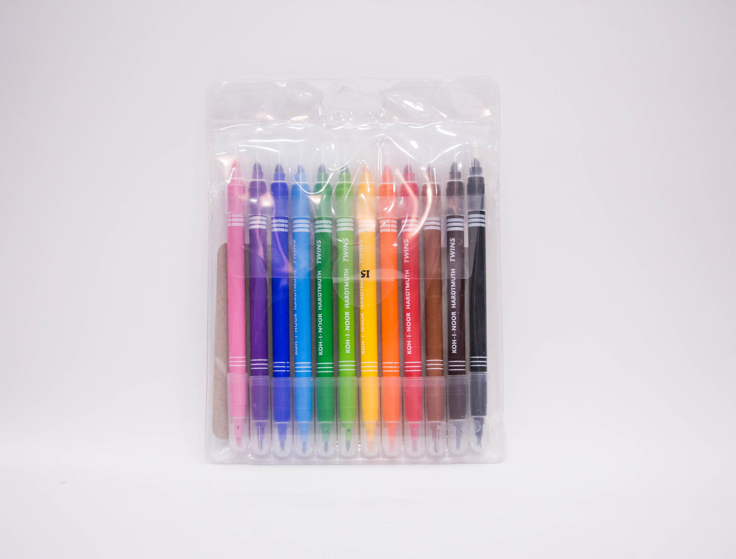 set of fibre pens 1023 12 pcs twin