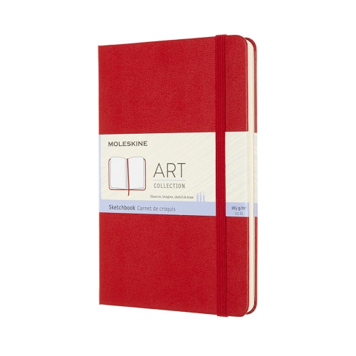 ART SKETCHBOOK MED SCARLET RED
