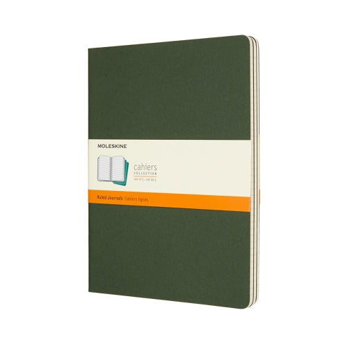 CAHIER JNLS XL RUL MYRTLE GRN