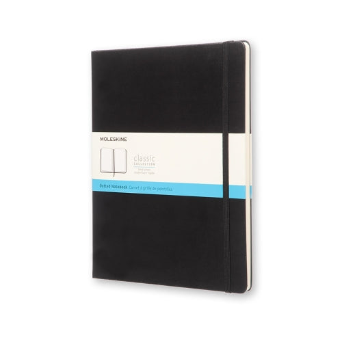 NOTEBOOK XL DOT BLK HARD