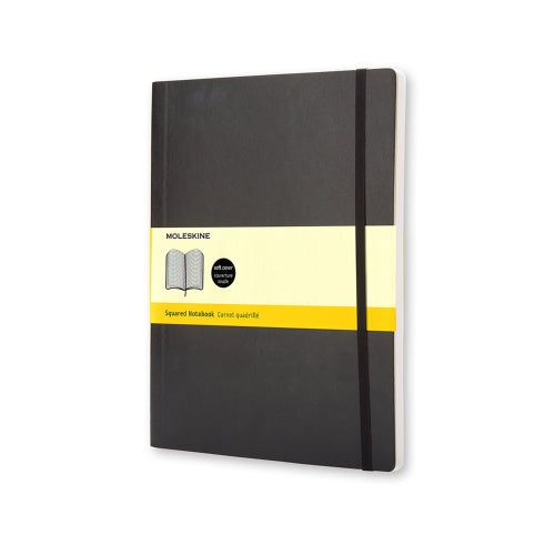 NOTEBOOK XL SQU BLACK SOFT