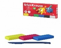 Modelling clay ErichKrause Jolly Friends 6 colors with a modelling tool, 108 g (6 pcs in a box)