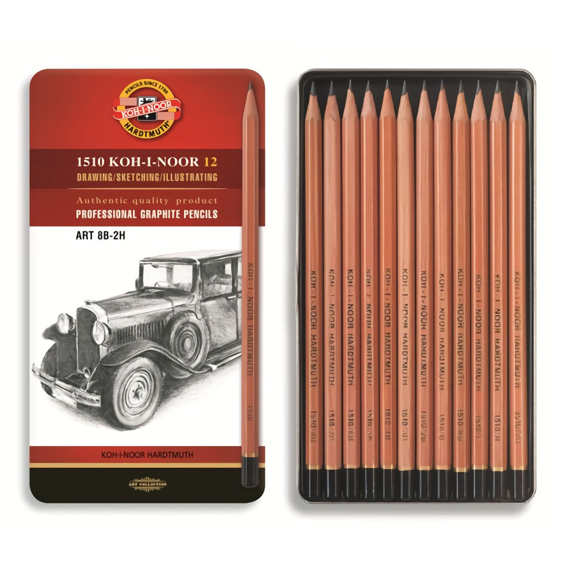 set of graphite pencils 1512 N (8B-2H)