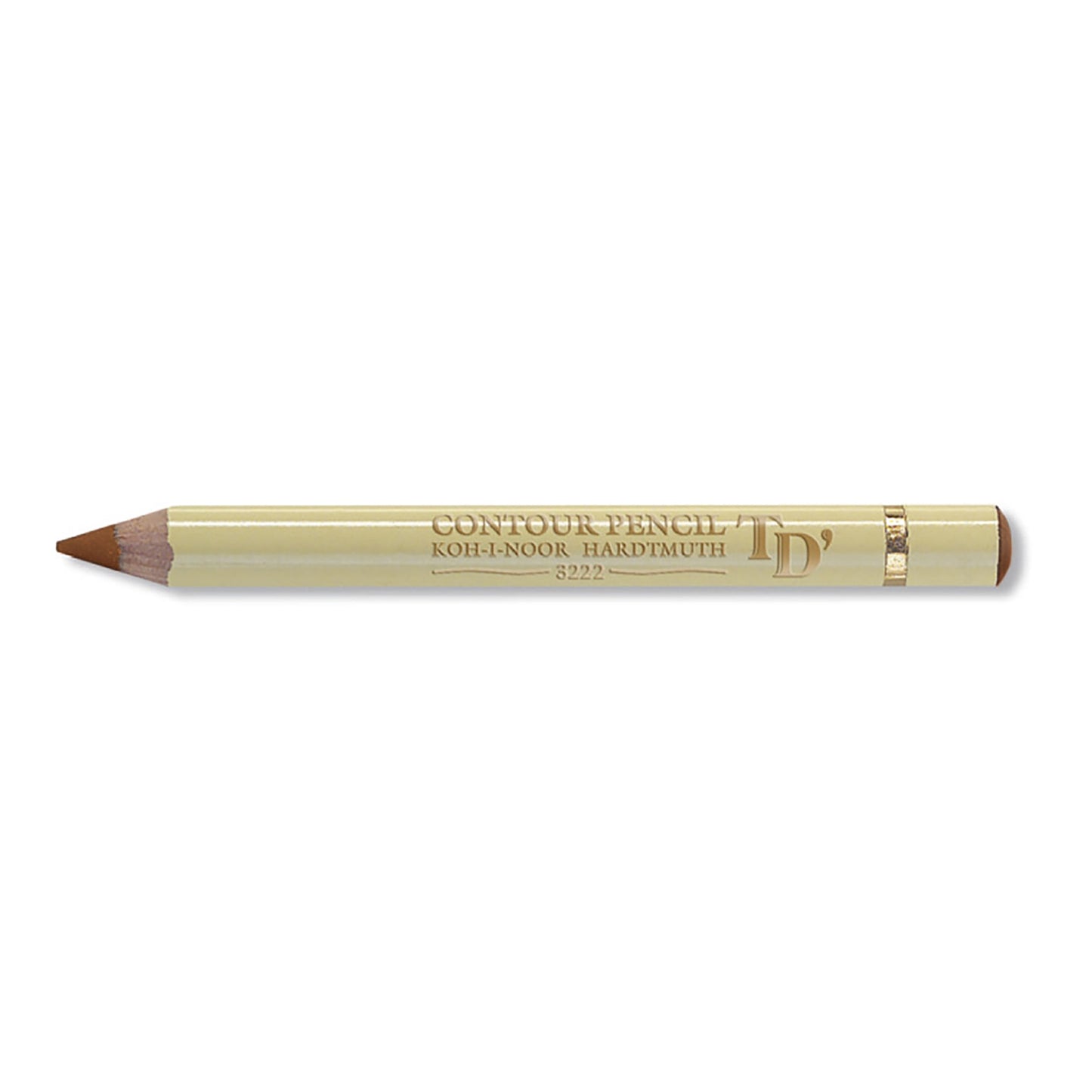 contour round drawing pencil 3222 brown