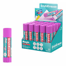 Glue stick ErichKrause Magic, disappearing after application, 8 g
