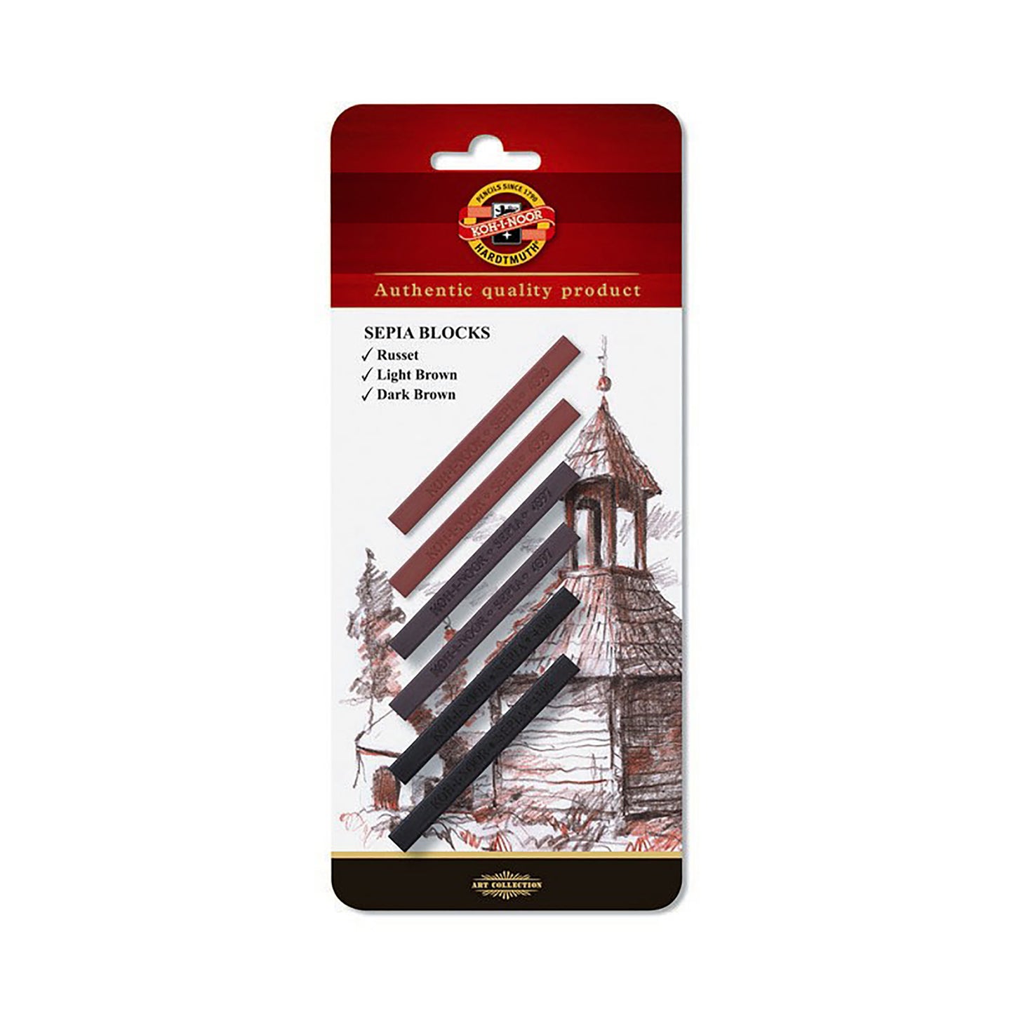 set of sepia blocks 7x7 4392 (6 pcs)