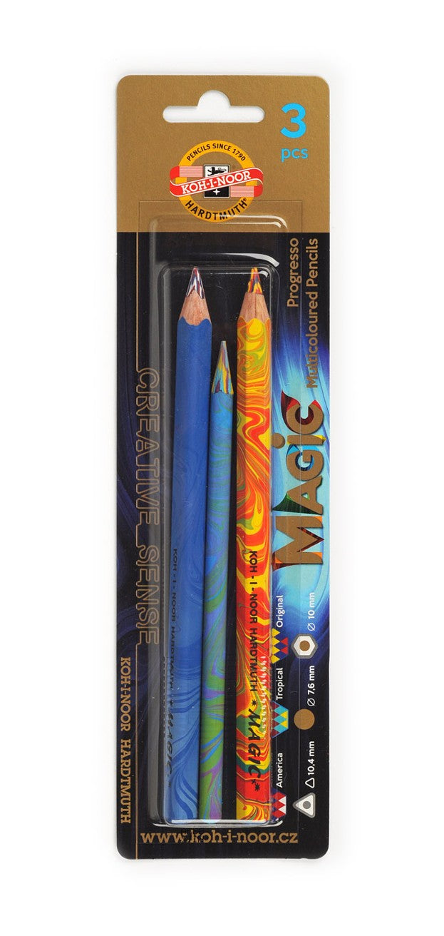 set of special coloured pencils MAGIC 9038 (3 pencils)