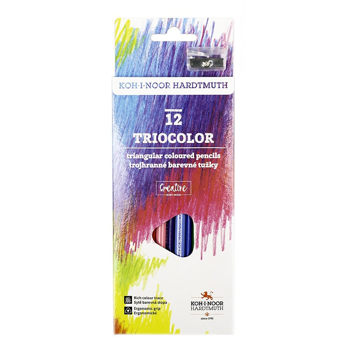 set of triangular coloured pencils 3132 12