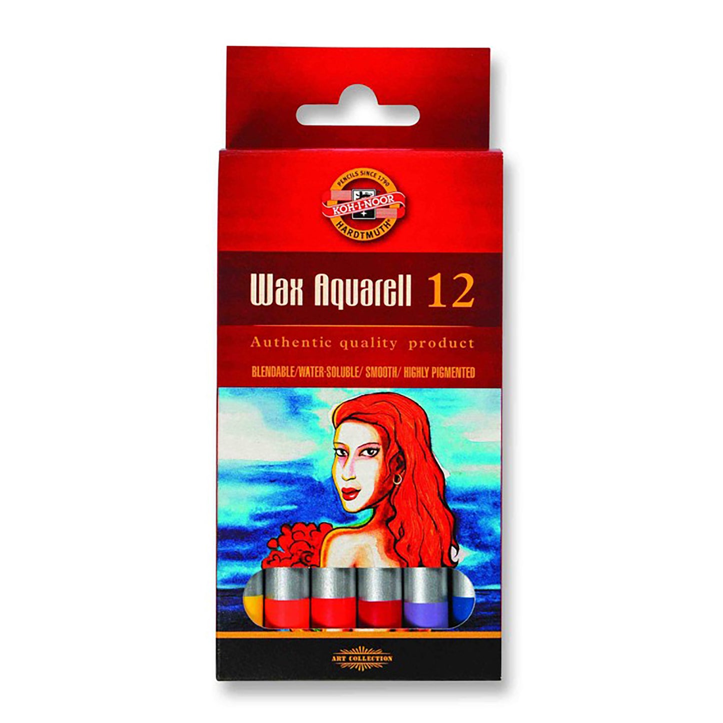 set of wax aquarell coloured pencils 8282 12 pencils