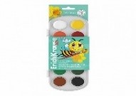 Watercolors ErichKrause Baby honey based 12 colors (in a plastic box with euro hang tab)
