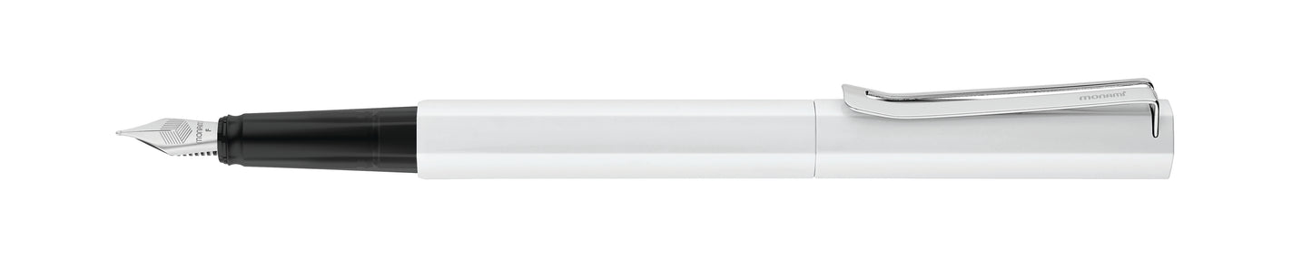 Monami Neo Fountain Ink Pen (White/Grey)