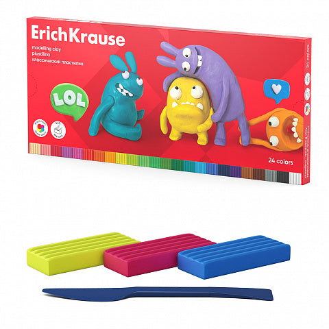 ErichKrause Modelling clay Jolly Friends Colors with a modelling tool (Sizes)