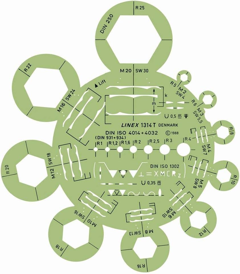 Linex Nut & Radius Template
