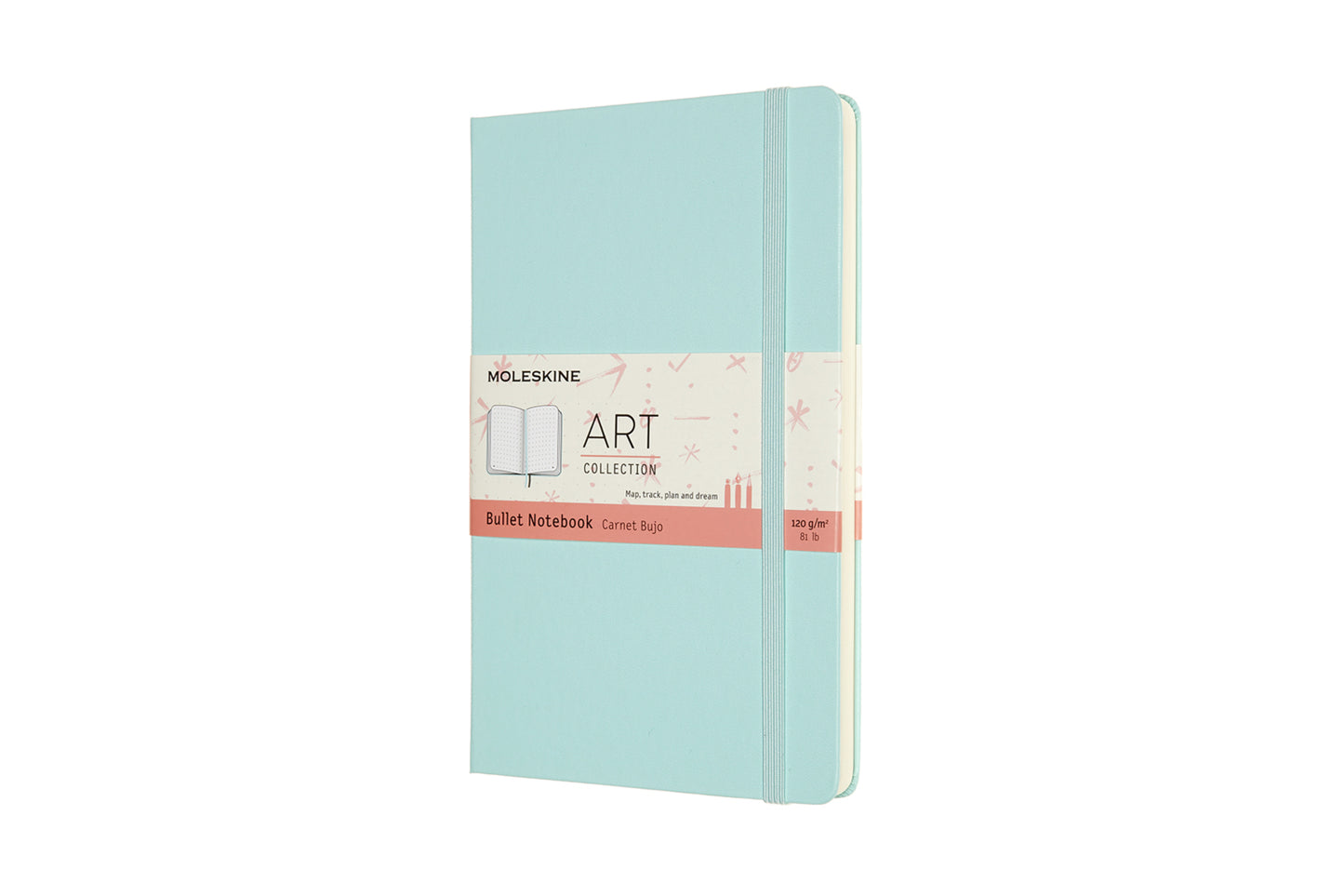 ART BULLET NOTEBOOK LG AQUAMARINE