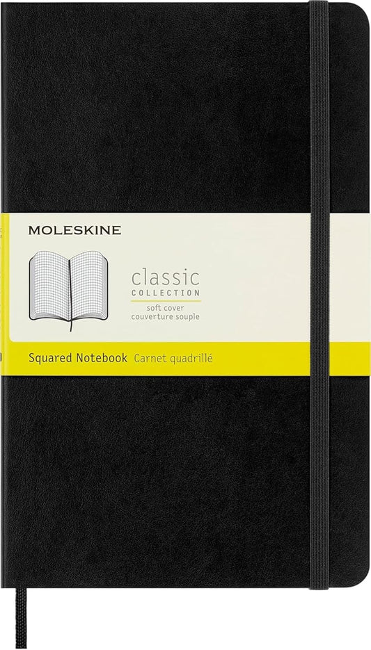 Moleskine Notebook Squared Soft Cover (Colors-Sizes)