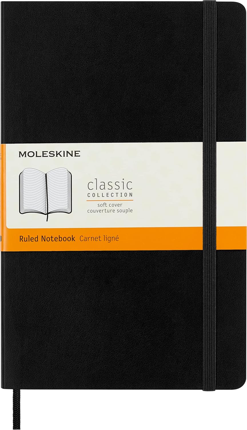 Moleskine Notebook Ruled Soft Cover (Colors-Sizes)