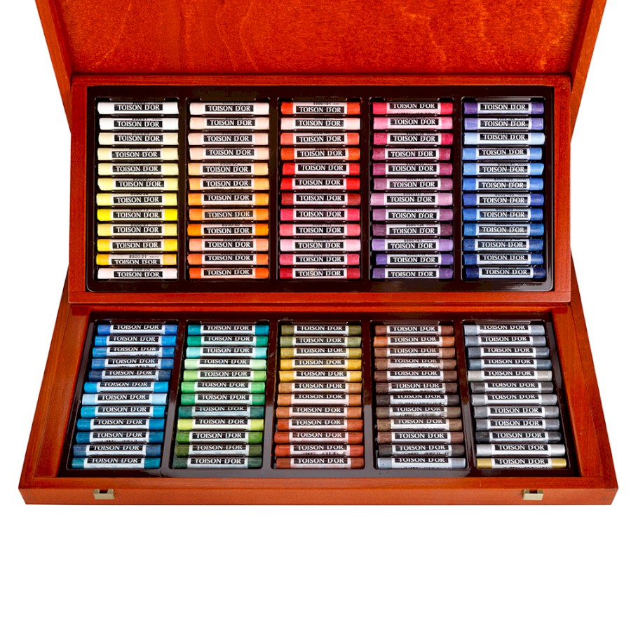 set of soft pastels 8536 120 (wooden box)