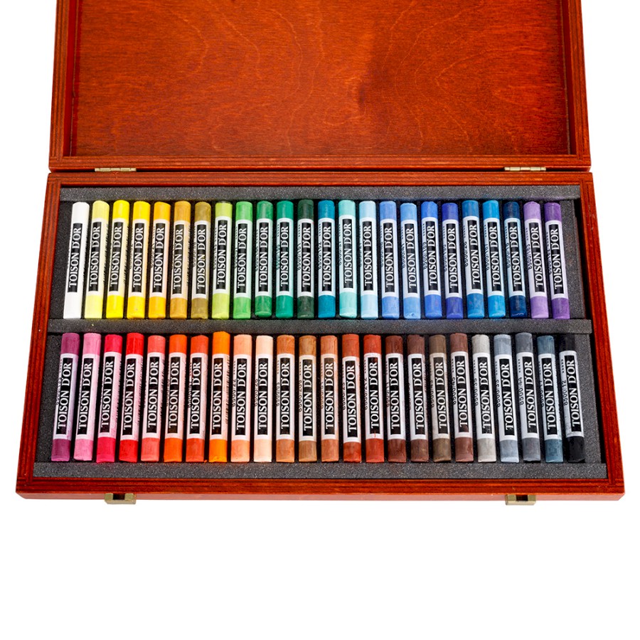 set of soft pastels 8596 48 (wooden box)