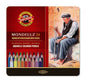 Koh-i-noor Set of Aquarell Colored Pencils 3722 (Sizes/Metal box)