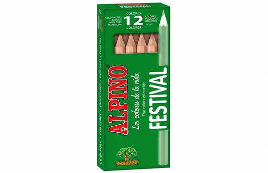 Alpino set of 12 colored pencils (skin color)