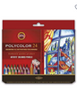 Koh-i-noor Set of Artists Colored pencils 3824 (24 pencils/Portrait-Landscape-Standard/Metal Box)