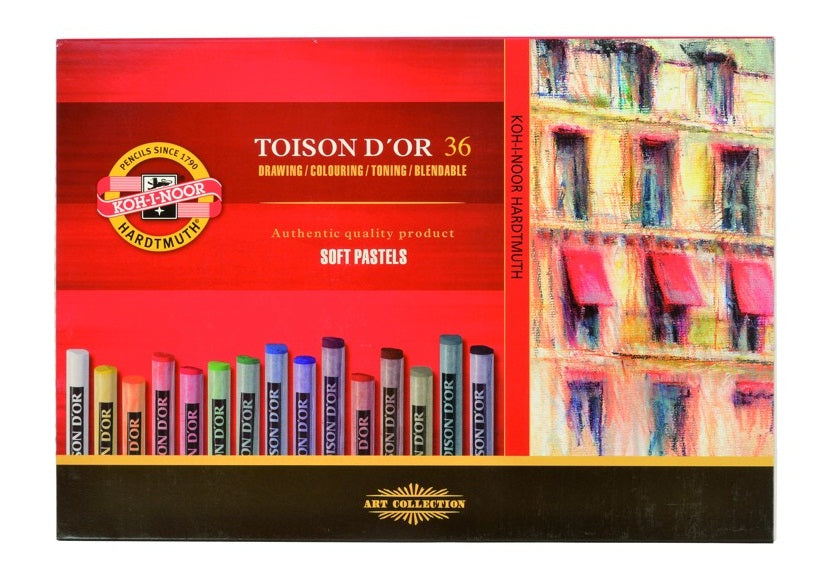 Koh-i-noor Set of Soft Pastels 8512 (Sizes/Round)