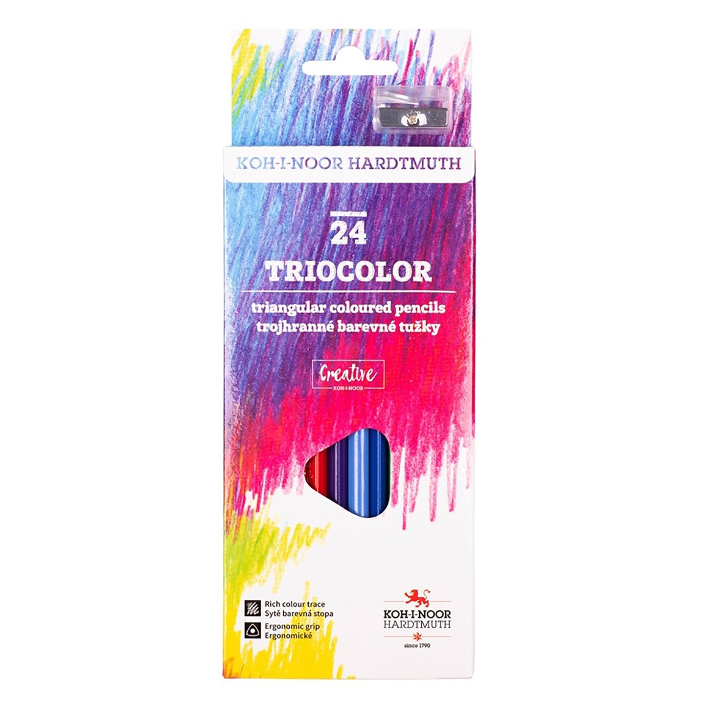 Koh-i-noor Set of Triangular Colored Pencils 3132-34 (Sizes)